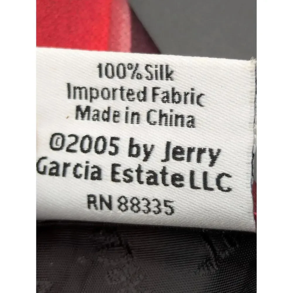 Jerry Garcia Silk Tie Collection Forty One Abstract Design 59‎ x 3.5 Red